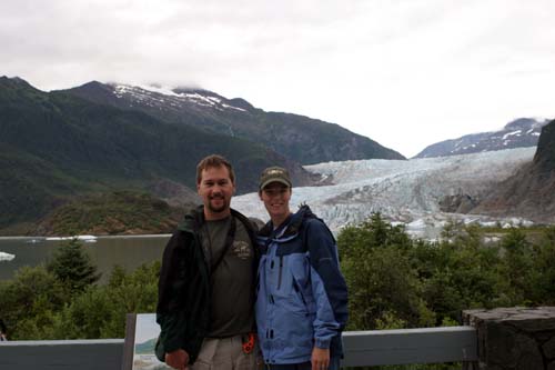 061-Newlyweds at the Mendenhall Glacier