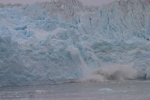 109-Ice Falling from the Glacier into the water